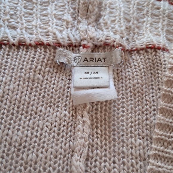 ARIAT  Cardigan Open  Women  Size M Beige - Picture 7 of 9